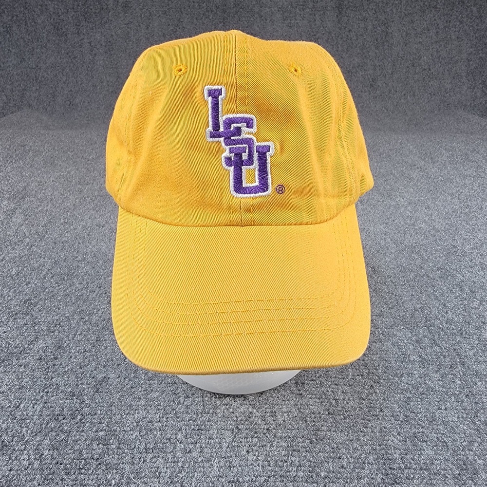 LSU Tigers Hat Signatures Gold Purple Adjustable Strapback Dad‎ Cap Mens OSFM